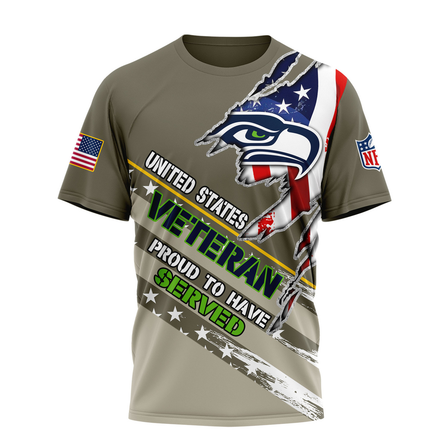 Premium NFL SEA Proud U.S. Veteran T-shirt V1 NMD TTV