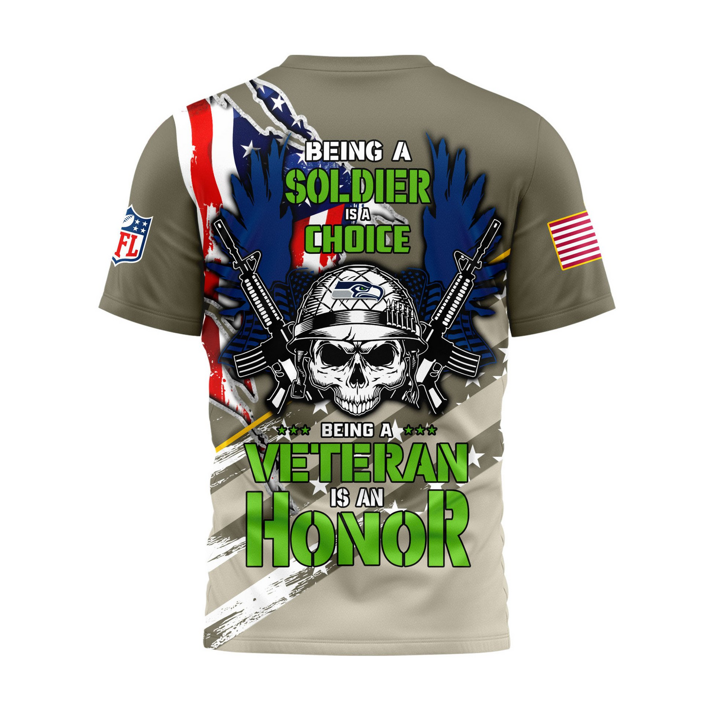 Premium NFL SEA Proud U.S. Veteran T-shirt V1 NMD TTV