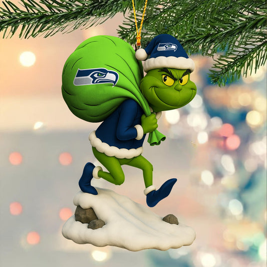 Premium NFL SEA x GR Christmas Tree Ornament V2 NMD NHM