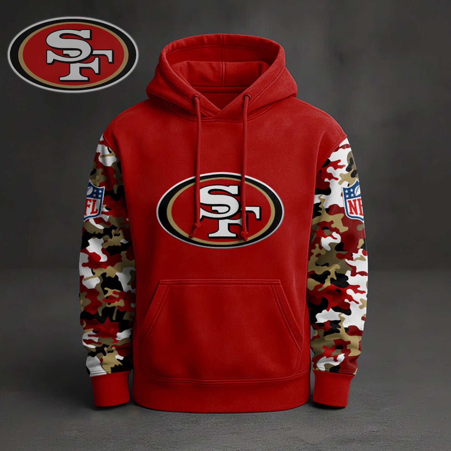 Premium NFL SF Camo Arm Pullover Hoodie V1 NMD NHM