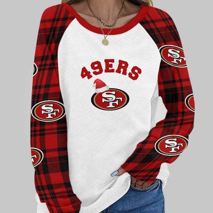 Premium NFL SF Cozy Round Neck Raglan Sleeve Sweatshirt V1 NMD NHM
