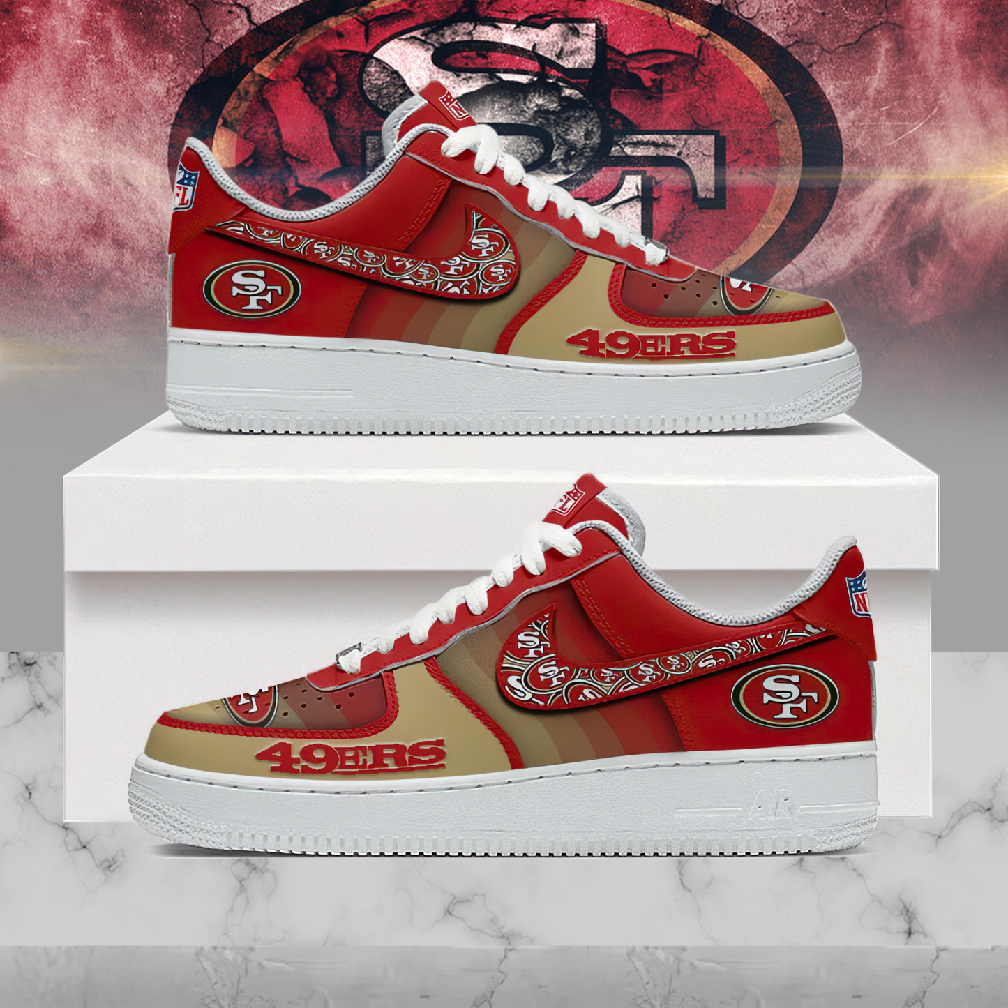 Premium NFL SF Multicolor AF1 Sneaker V1 NMD25 TTV