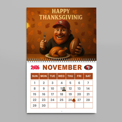 Premium NFL SF Wall Calendar 2026 V1 NMD TTV