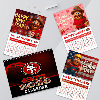 Premium NFL SF Wall Calendar 2026 V1 NMD TTV