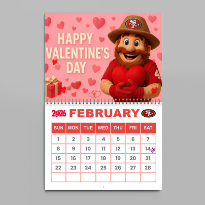 Premium NFL SF Wall Calendar 2026 V1 NMD TTV