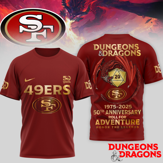 Premium NFL SF x Dungeons And Dragons 50th Anniversary Shirt V15 NMD TTV