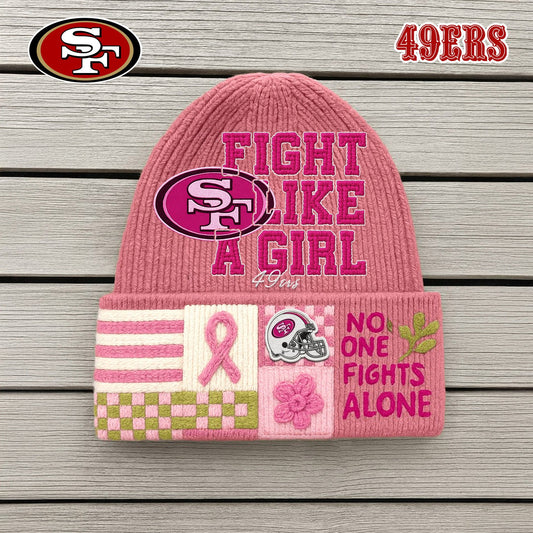 Premium NFL SF x Fight Like A Girl Beanie Hat NDT NHM