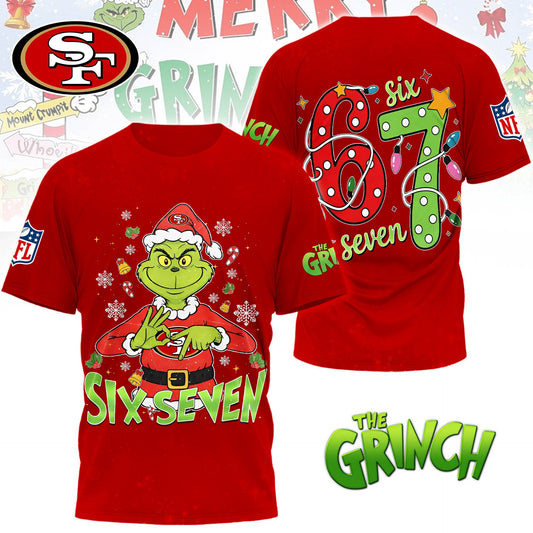 Premium NFL SF x The Grinch Six Seven T-shirt V14 NMD NHM