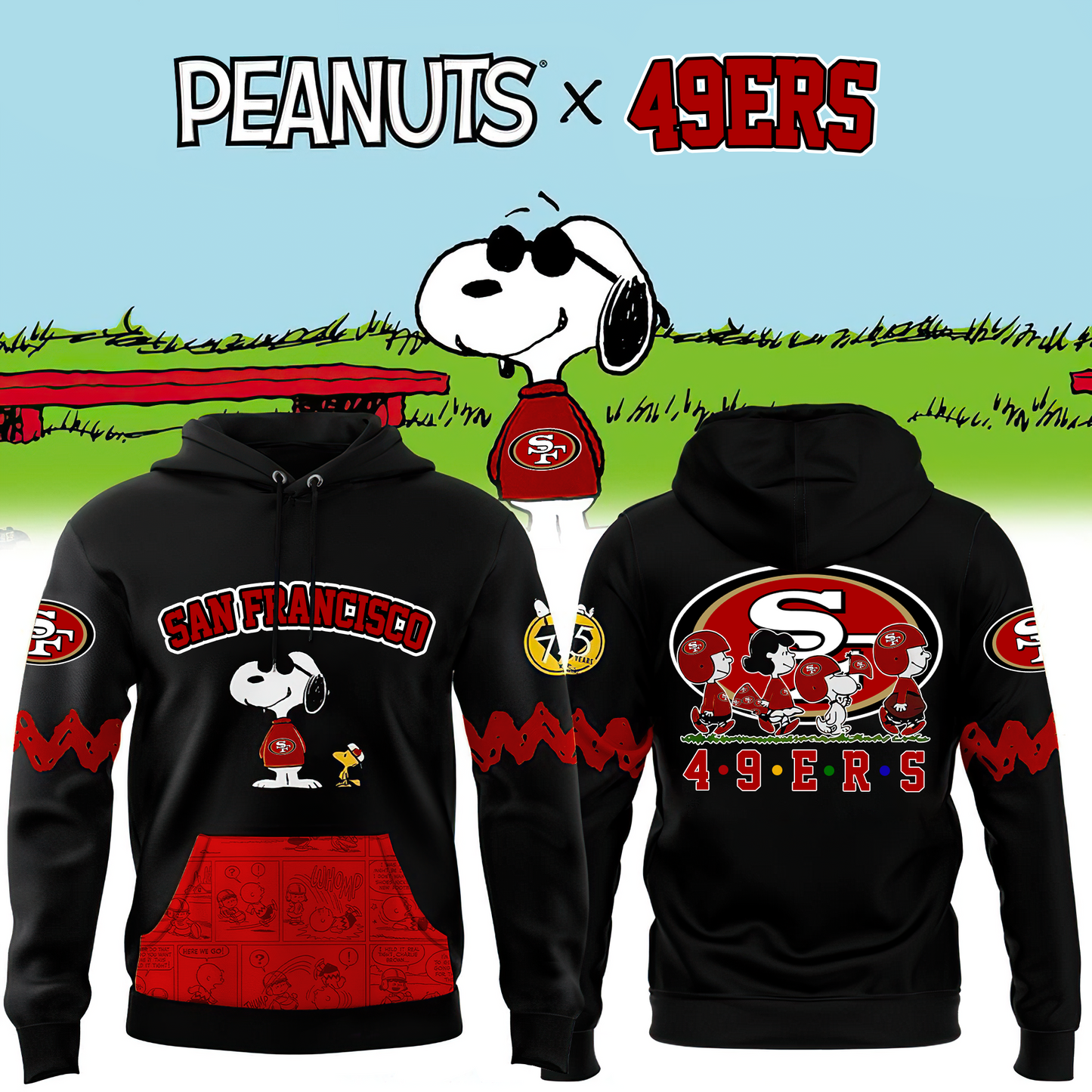 Premium NFL SF49 x Peanuts Hoodie V1 NMD TTV