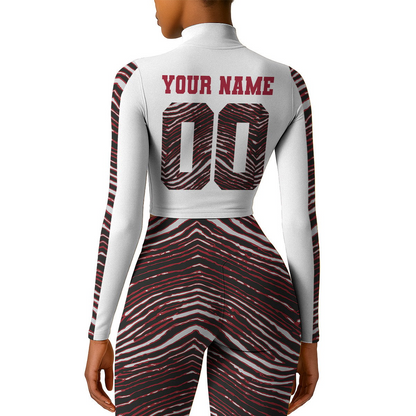 Premium NFL TB Long-Sleeve Crop Top Sports Jacket and Leggings V1 NMD TTV