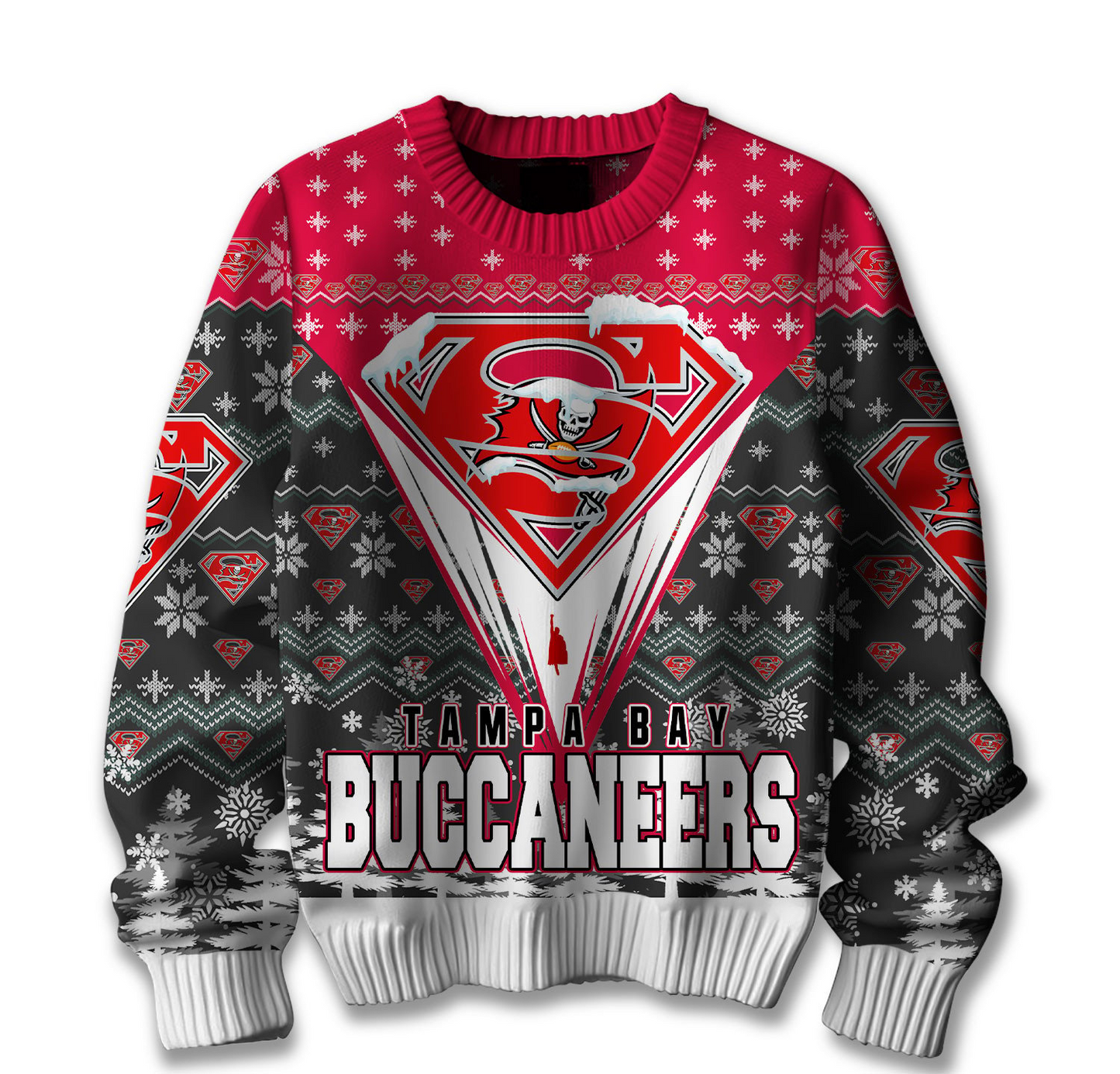 Premium NFL TB Merry Super Christmas Sweater V1 NMD TTV