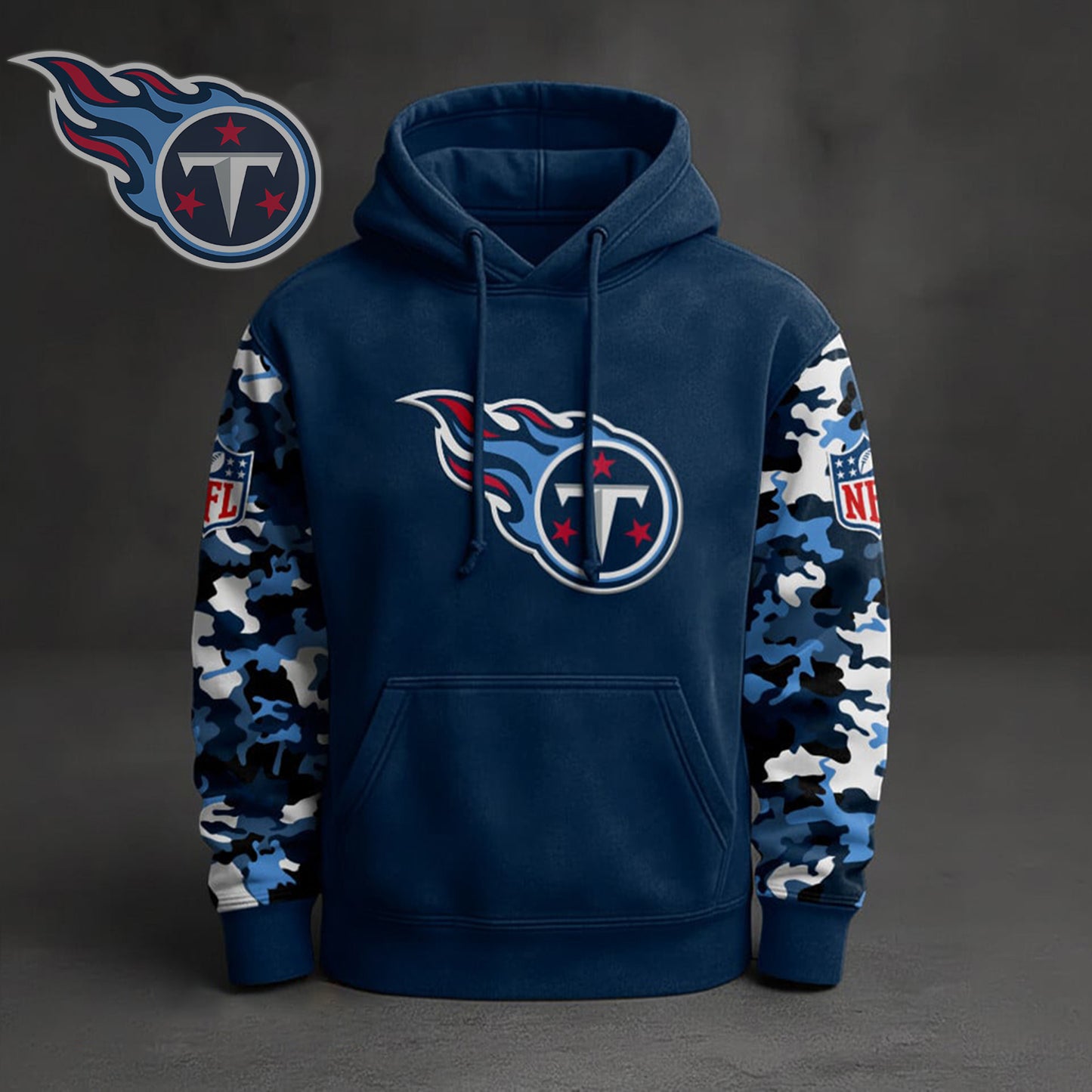 Premium NFL TEN Camo Arm Pullover Hoodie V1 NMD NHM