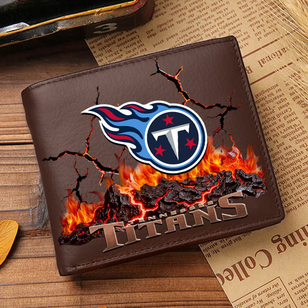 Premium NFL TEN Cracked Fire Leather Wallet V1 NMD TTV