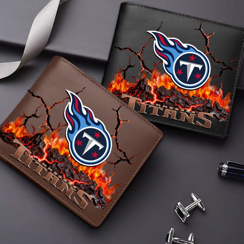 Premium NFL TEN Cracked Fire Leather Wallet V1 NMD TTV