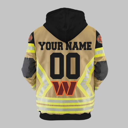 Premium NFL WAS Firefighter Zip Hoodie V1 NMD TTV