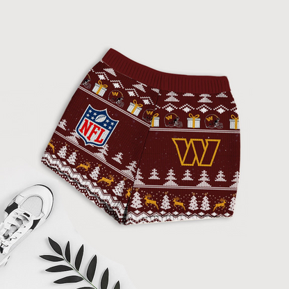 Premium NFL WAS Holiday Sweatshirt & Shorts Set V1 NMD TTV