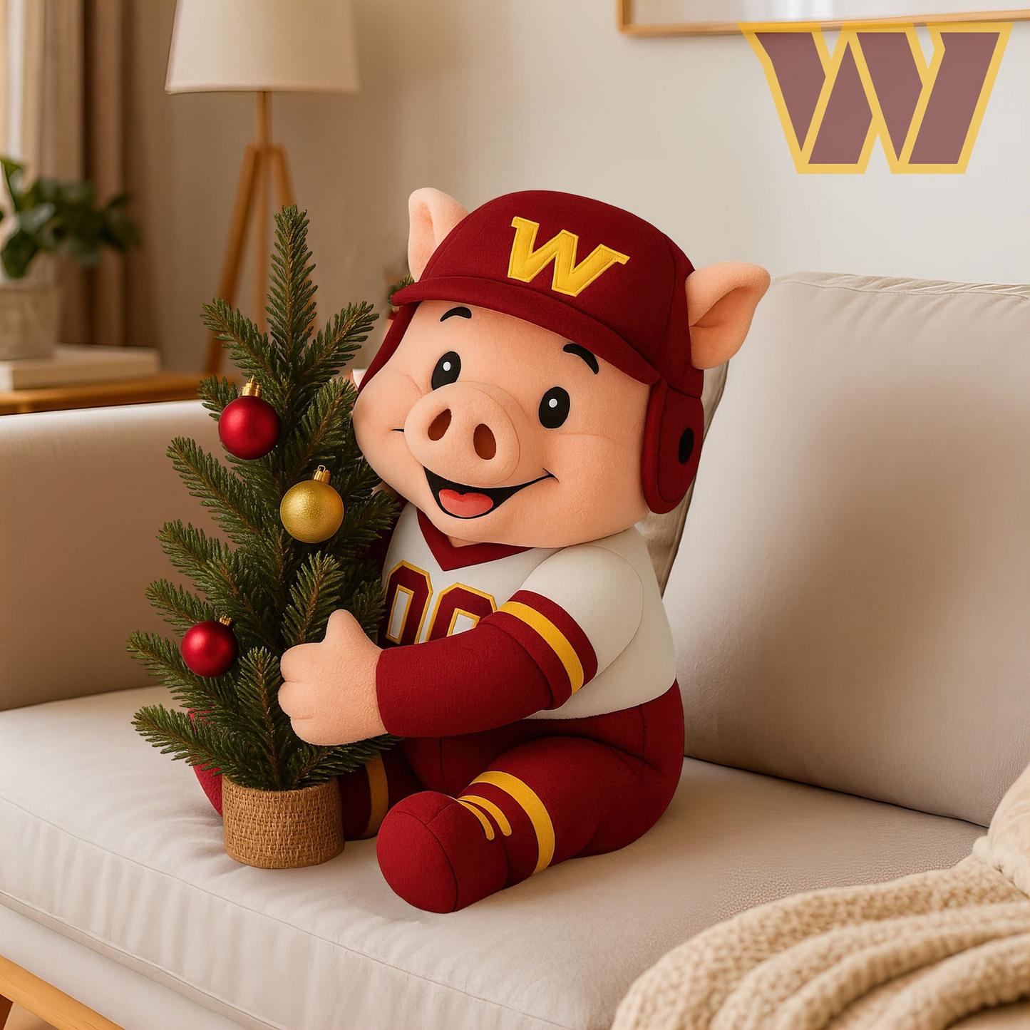 Premium NFL WAS Mascot Plush Pillow V2 NMD 151125 TTV