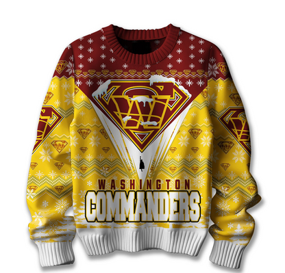 Premium NFL WAS Merry Super Christmas Sweater V1 NMD TTV