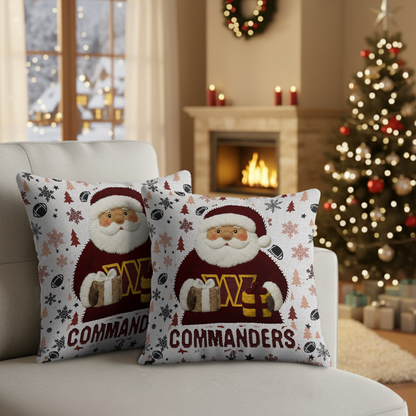 Premium NFL WAS Santa Christmas Pillow V1 NMD TTV