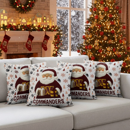 Premium NFL WAS Santa Christmas Pillow V1 NMD TTV