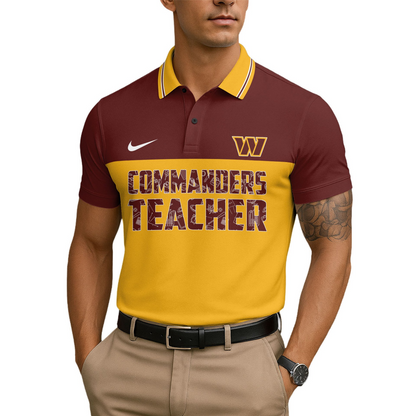 Premium NFL WAS Teacher Appreciation Polo Shirt V15 NMD TTV