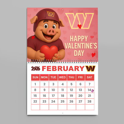 Premium NFL WAS Wall Calendar 2026 V1 NMD TTV