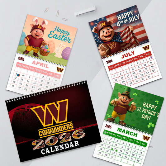 Premium NFL WAS Wall Calendar 2026 V1 NMD TTV