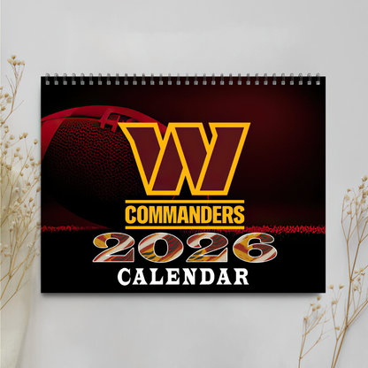 Premium NFL WAS Wall Calendar 2026 V1 NMD TTV