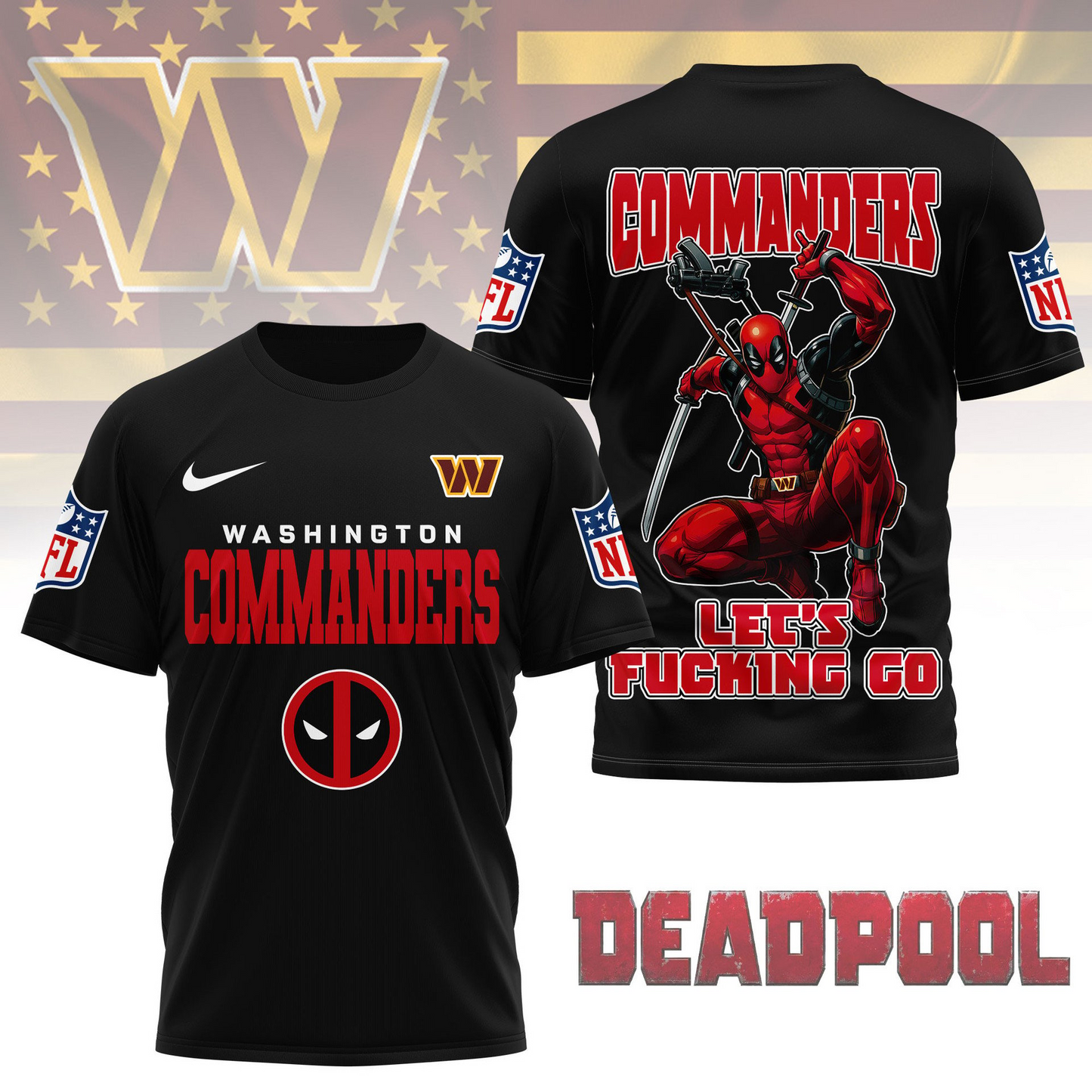 Premium NFL WAS x DP T-shirt V1 NMD TTV