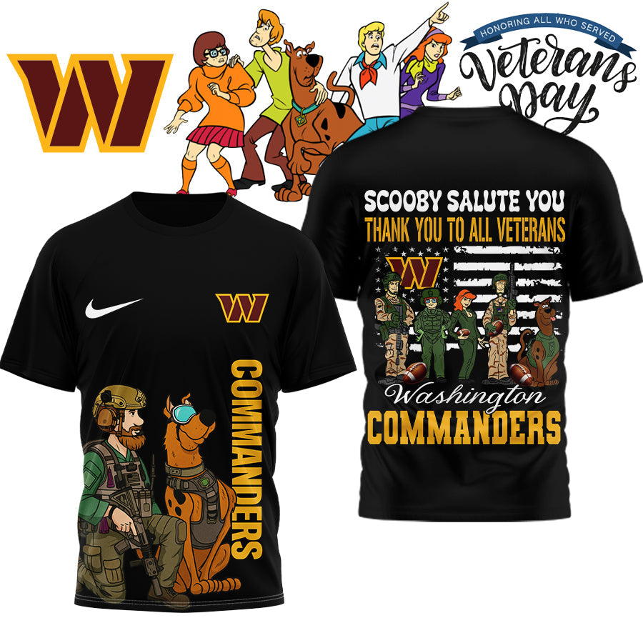 Premium NFL WAS x SCO Salute Veterans T-shirt V15 NMD NHM