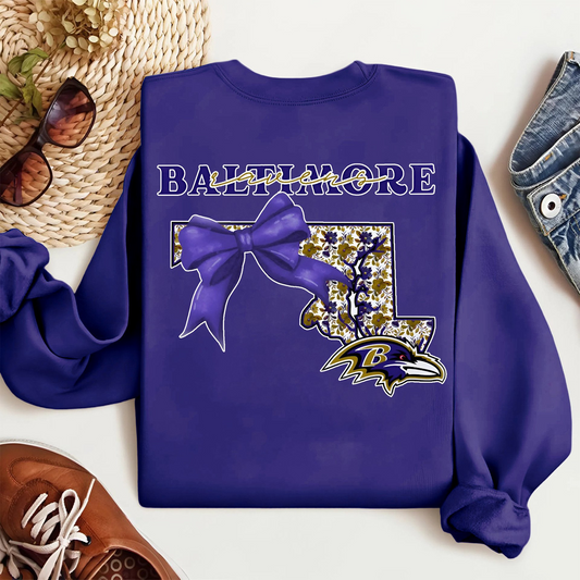 Premium NFL x BAL Cozy State Bow Sweatshirt TUANND TANTD