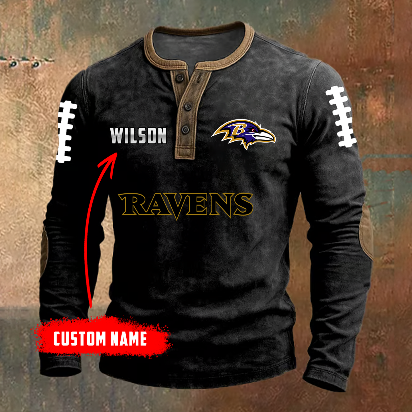 PREMIUM NFL X BAL LONG SLEEVE SHIRT NDT TDT