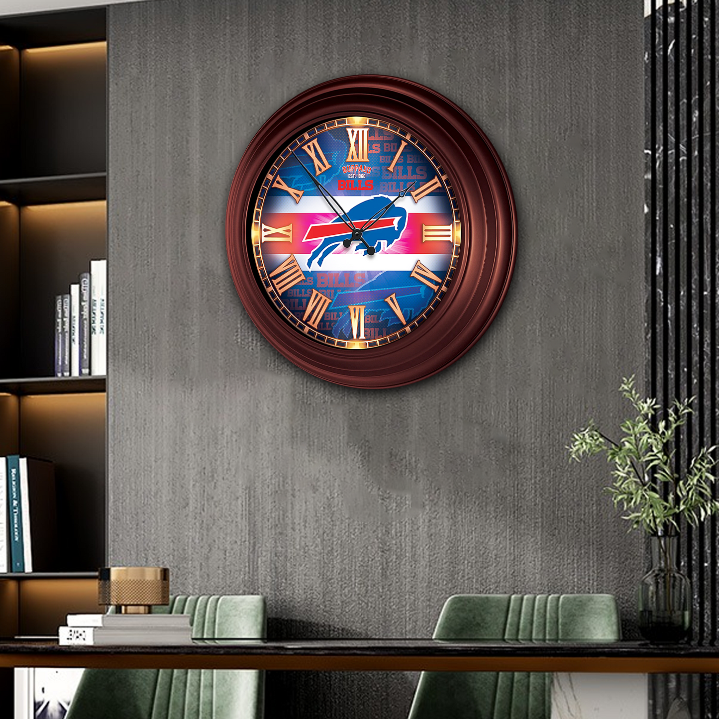PREMIUM NFL x BUF ATOMIC WALL CLOCK NDT TDT
