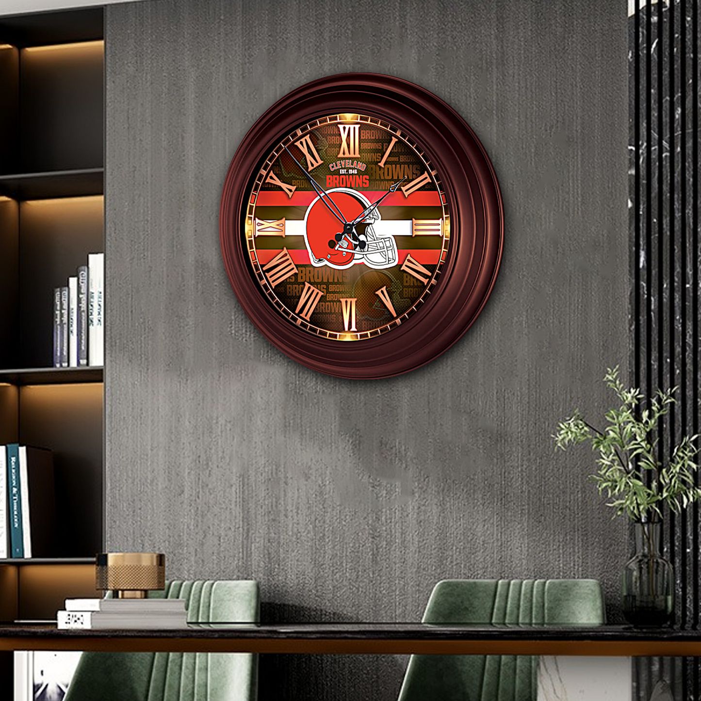 PREMIUM NFL x CLE ATOMIC WALL CLOCK NDT TDT