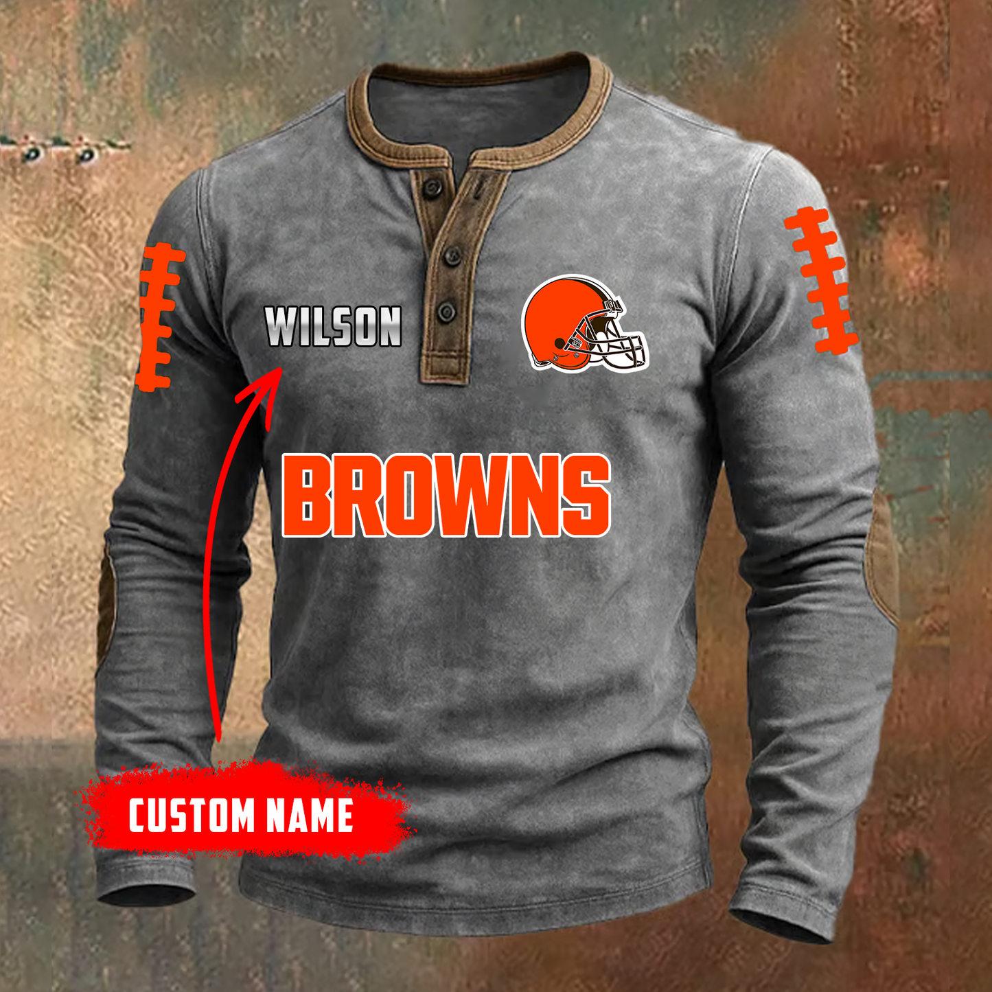 PREMIUM NFL X CLE LONG SLEEVE SHIRT NDT TDT