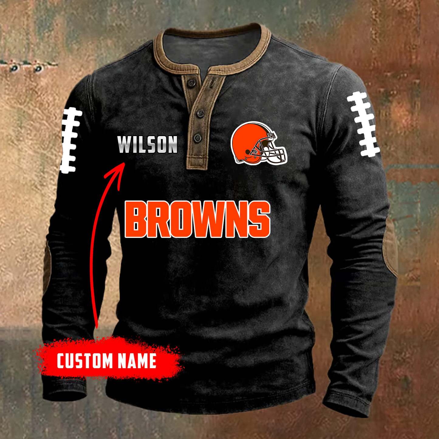 PREMIUM NFL X CLE LONG SLEEVE SHIRT NDT TDT