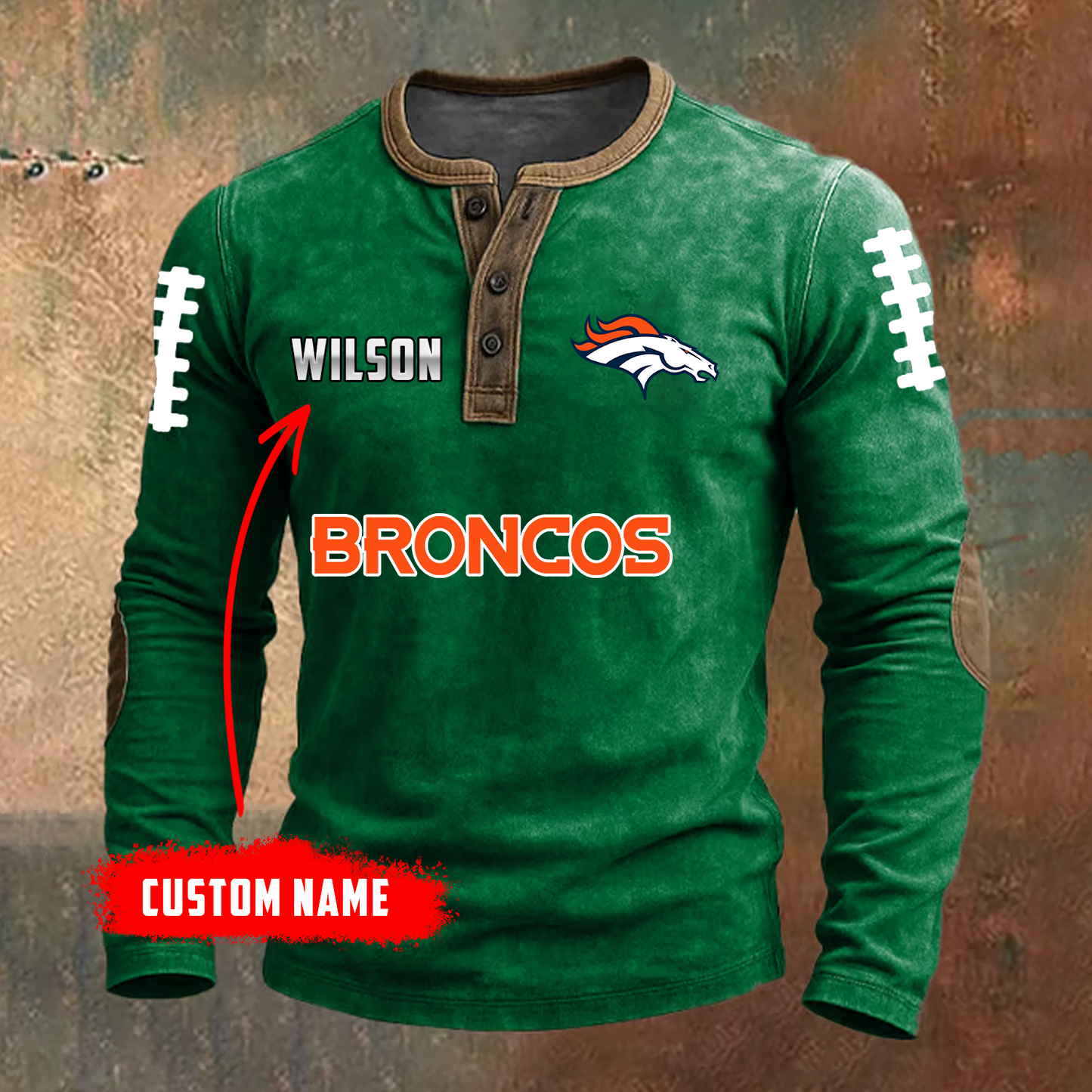 PREMIUM NFL X DEN LONG SLEEVE SHIRT NDT TDT