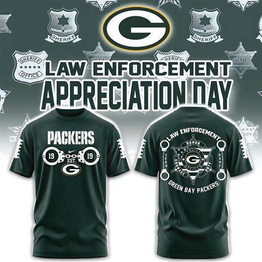 PREMIUM NFL X GB 3D SHIRT Law Enforcement 2025 NDT NHM