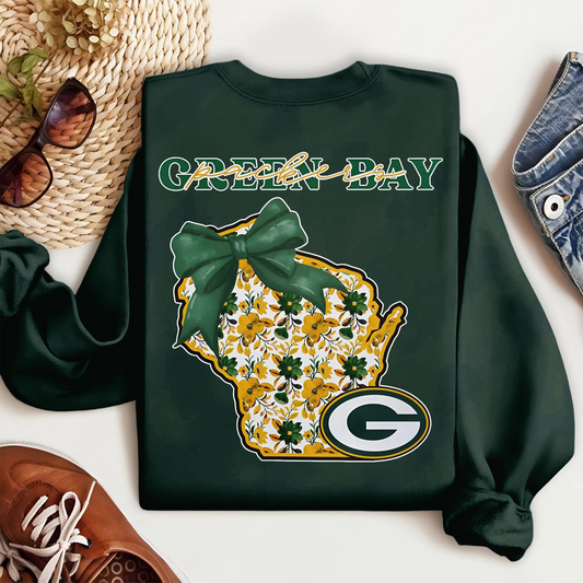 Premium NFL x GB Cozy State Bow Sweatshirt TUANND TANTD