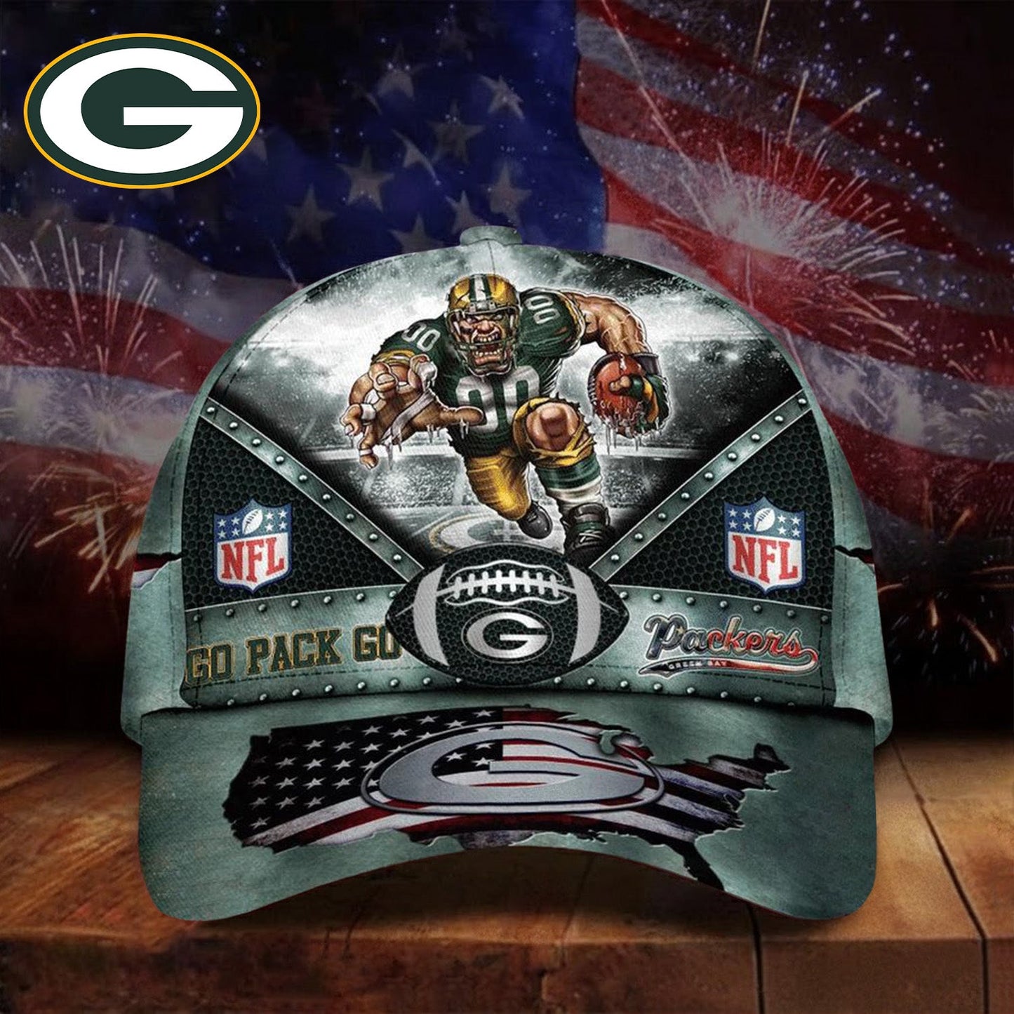 PREMIUM NFL X GB Super Bowl LIX 2025 Cap NDT NHM