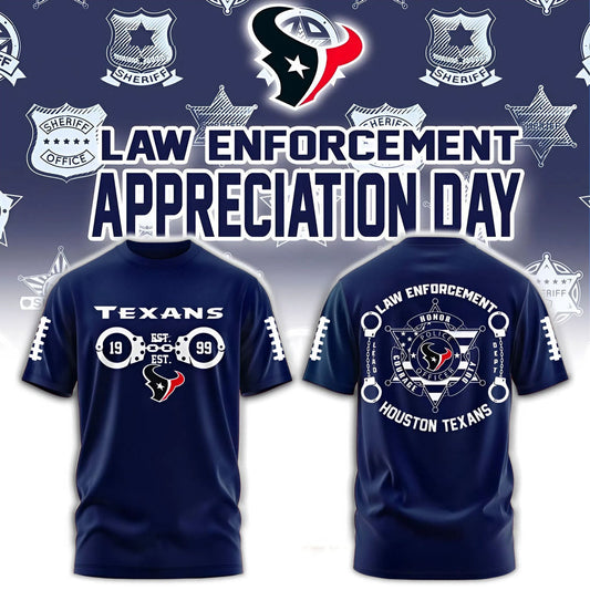 PREMIUM NFL X HOU 3D SHIRT Law Enforcement 2025 NDT NHM