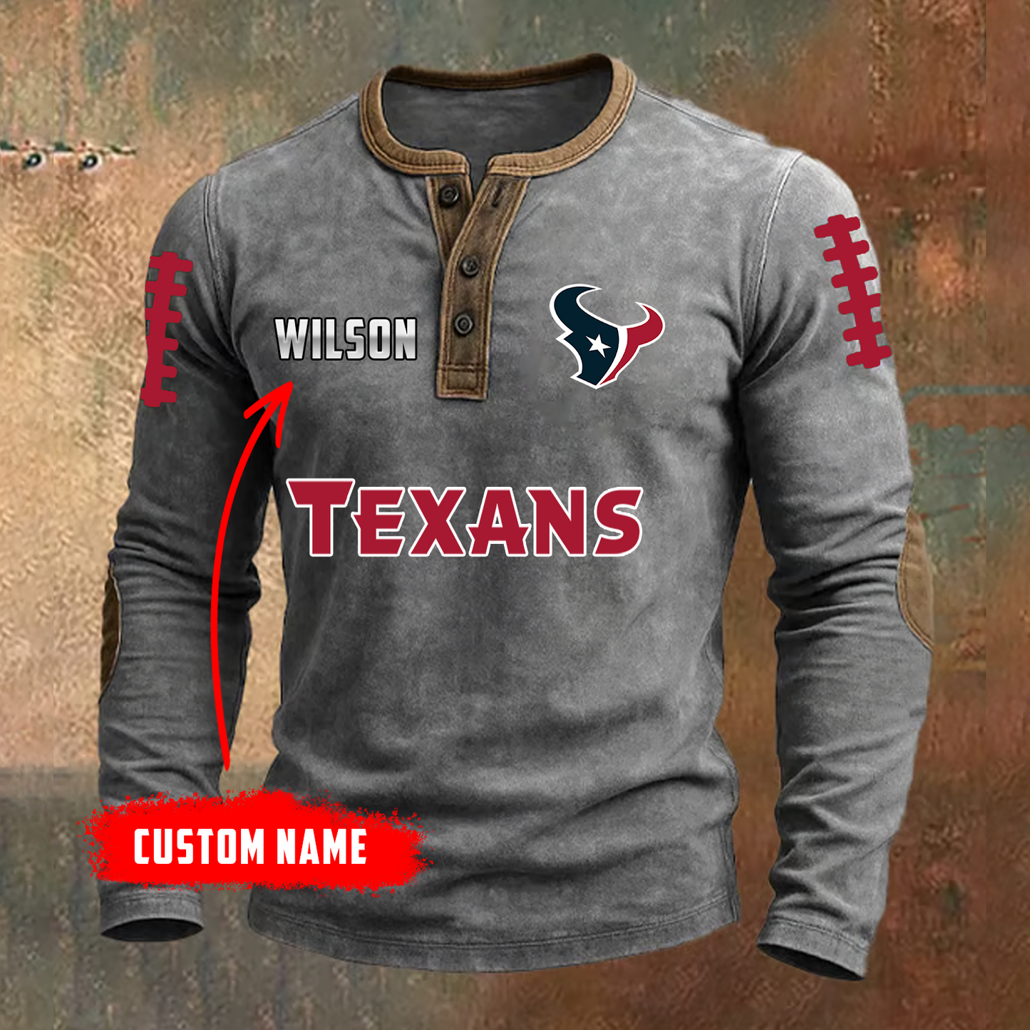 PREMIUM NFL X HOU LONG SLEEVE SHIRT NDT TDT