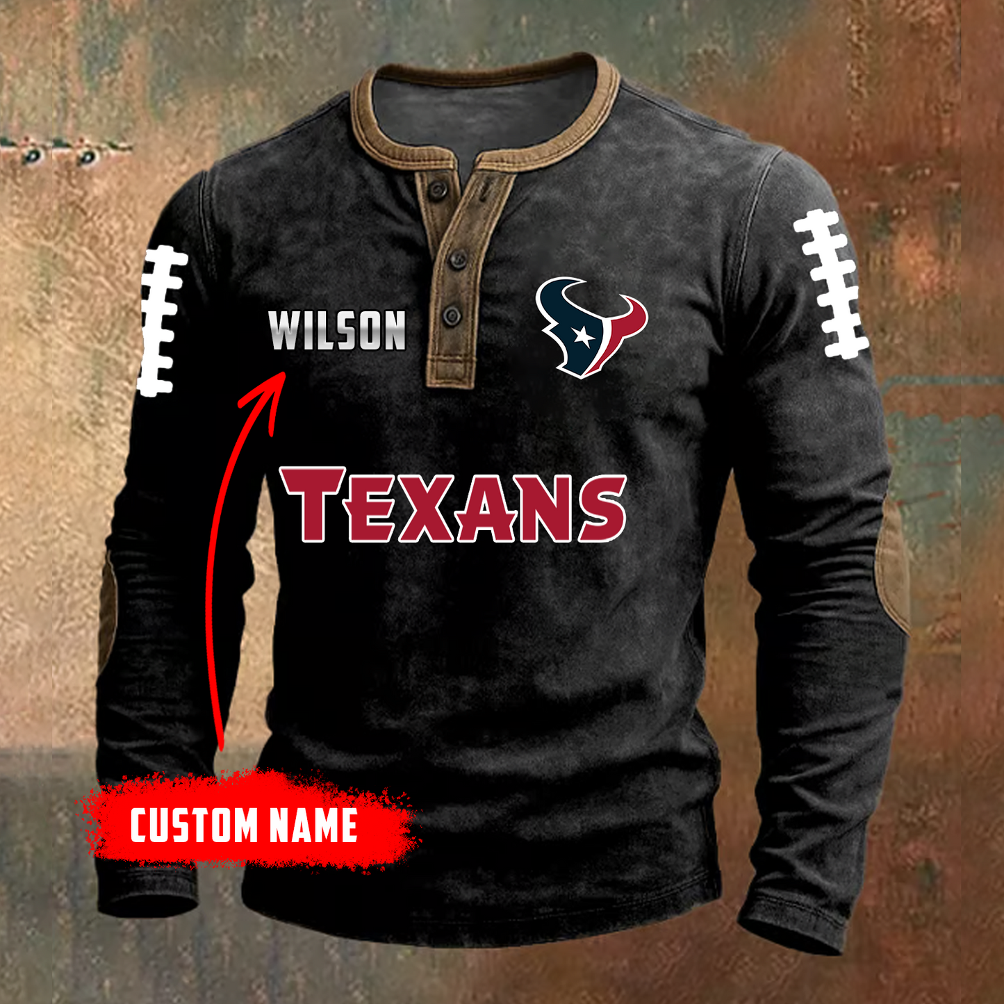 PREMIUM NFL X HOU LONG SLEEVE SHIRT NDT TDT