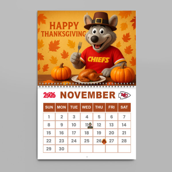 Premium NFL X KCC 2026 Wall Calendar NDT NHM