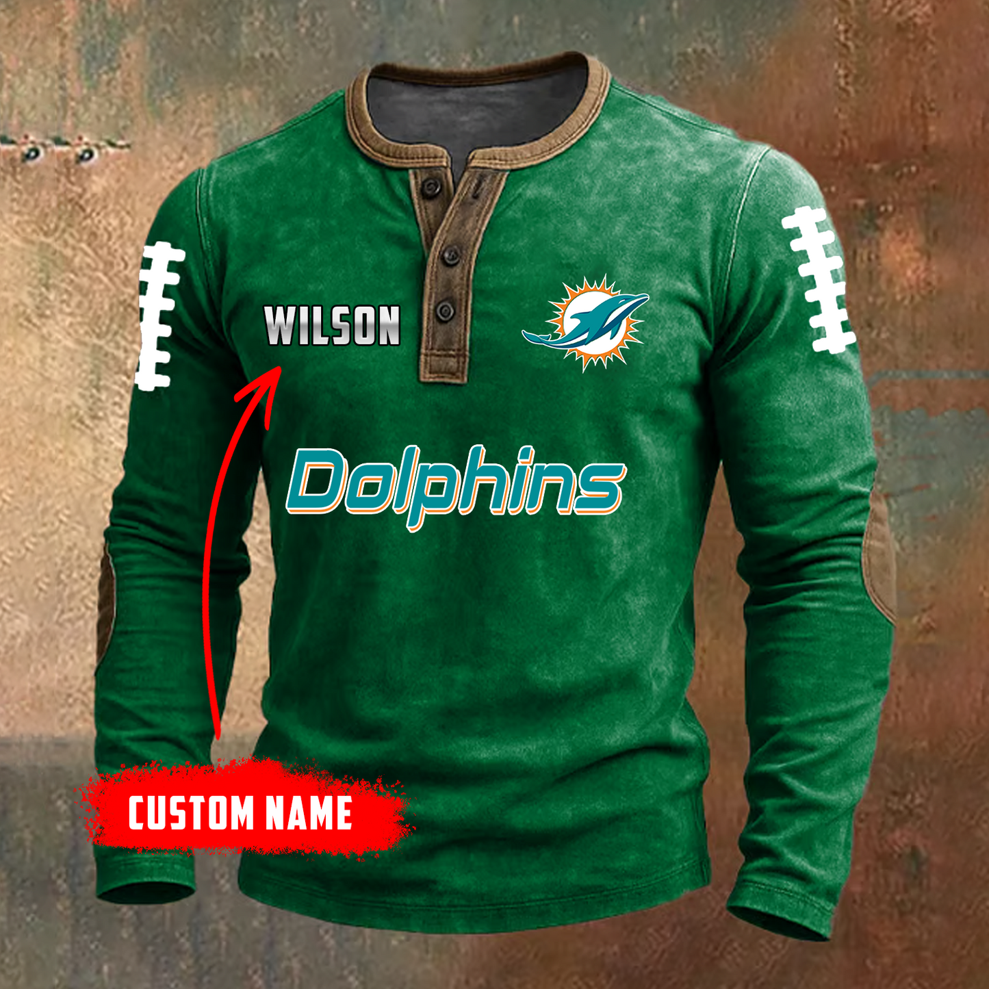 PREMIUM NFL X MIA LONG SLEEVE SHIRT NDT TDT