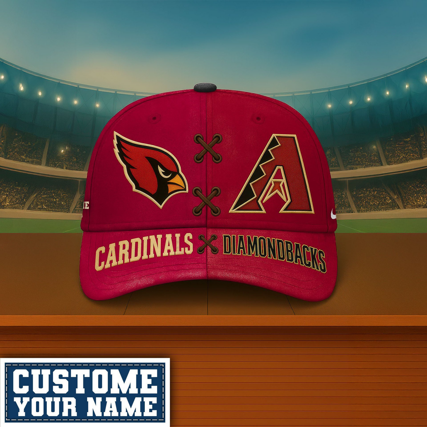 Premium NFL x MLB ARI & AD Crossover Custom Cap V1 NMD TTV