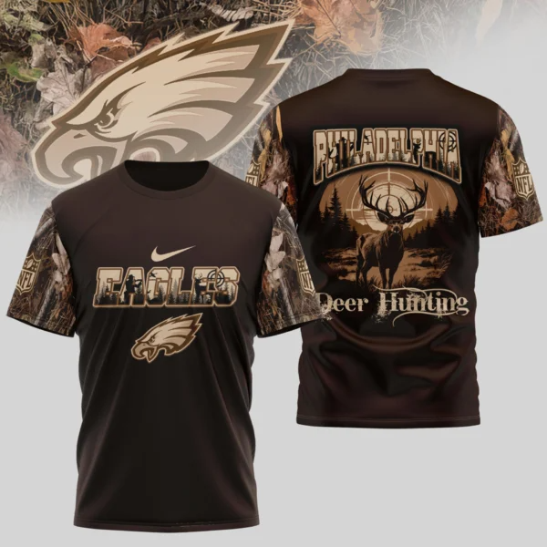 Premium NFL X PHI Deer Hunting 3D Shirt NDT NHM
