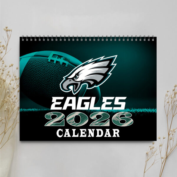 Premium NFL X PHIL  2026 Wall Calendar NDT NHM