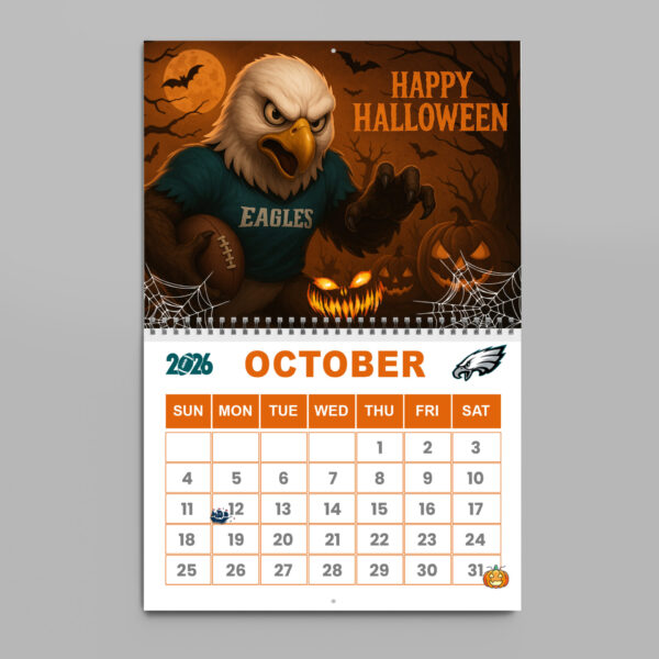 Premium NFL X PHIL  2026 Wall Calendar NDT NHM