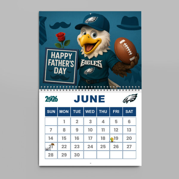 Premium NFL X PHIL  2026 Wall Calendar NDT NHM